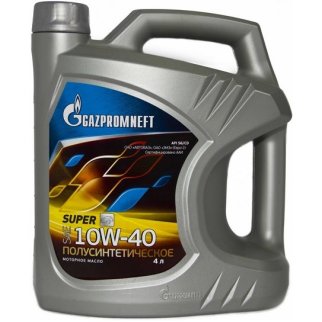 Масло моторное Gazpromneft Super 10W-40 полусинтетическое 4 л 2389901318 фото