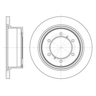 6552.00_диск тормозной задний! Mitsubishi Pajero 2.4-3.5 91> фото