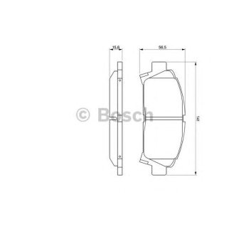 Колодки тормозные TOYOTA Celica (93-99) передние (4шт.) BOSCH фото