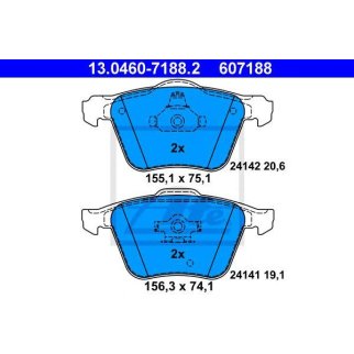 Колодки тормозные передние к-кт ATE 13.0460-7188.2 фото