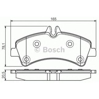Колодки тормозные к-кт BOSCH 0 986 495 099 фото
