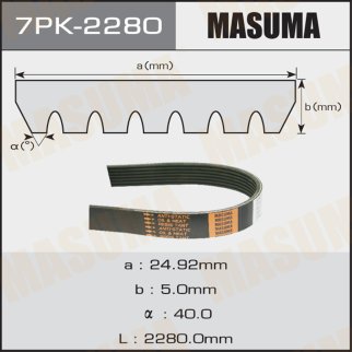 Ремень ручейковый Masuma 7PK-2280 фото