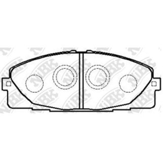 Колодки тормозные передние к-кт NiBK PN1516 фото