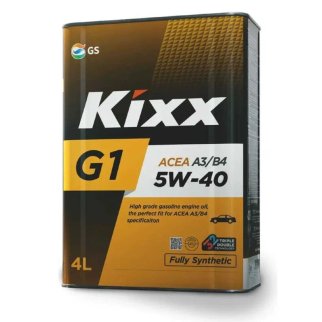 Масло моторное KIXX G1 5W-40 синтетическое 4 л L201944TE1 фото