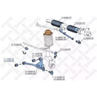 71-12443-SX_сайлентблок рычага! Audi 80/90/Quattro 2.2-2.8 &16V/20V 87-96 фото