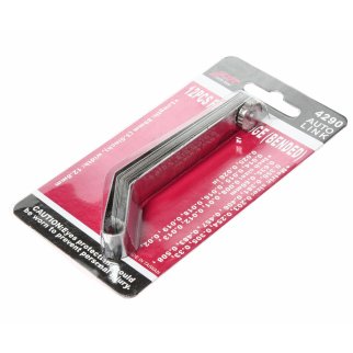 Набор щупов изогнутых для измерения зазора (0.203-0.66мм; 0,008"-0,026") 12 лезвий JTC /1 фото 1