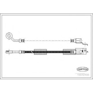 Шланг тормозной JEEP: CHEROKEE 2.1 TD/2.5/2.5 TD/2.5 i/2.5 i 4x4/4.0 i/4.0 i 4x4 84-01, GRAND CHEROKEE I 2.5 TD 4x4/2.5 TD Laredo/4.0 Laredo/4.0 i 4x4/4.0 i 4x4/5.2 фото