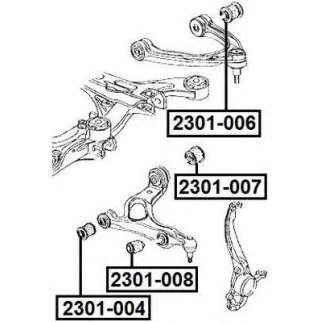 Сайлентблок ASVA 2301-007 фото