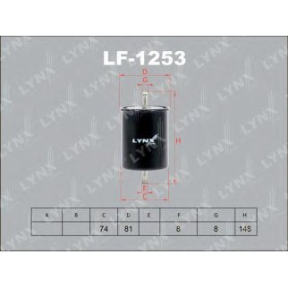 Фильтр топливный LYNXauto LF1253 фото