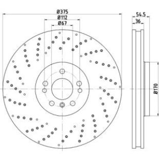 Диск тормозной передний вентилируемый TEXTAR 92279805 фото