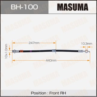 Шланг тормозной Masuma BH-100 фото