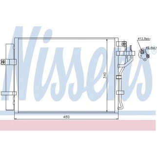 Радиатор кондиционера Nissens 940219 фото