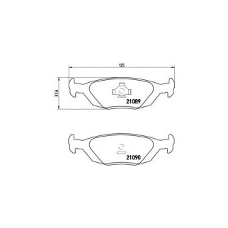 Колодки тормозные задние к-кт brembo P 71 003 фото