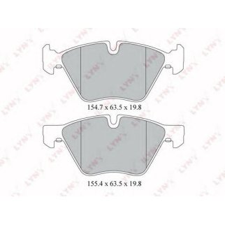 Колодки тормозные передние к-кт LYNXauto BD-1414 фото