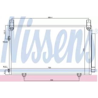Радиатор кондиционера Nissens 940566 фото