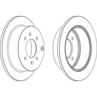 Диск торм. зад. HYUNDAI SONATA/MATRIX, KIA MAGENTIS 01-06 фото
