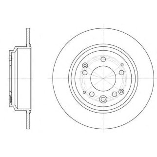 Диск торм. задн. HONDA 1шт REMSA фото