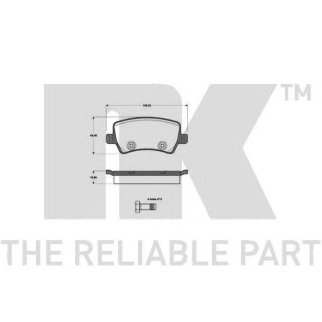 Колодки тормозные дисковые задние без датчиков износа с прижимной пластиной и аксессуарами / FORD Ga фото