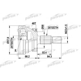 Шрус привода PATRON PCV1169 фото