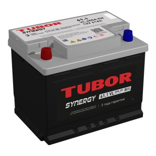 Аккумуляторная батарея TUBOR SYNERGY 6СТ 61 прям. 242х175х190 600A фото