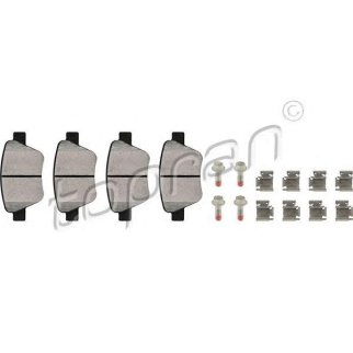 Колодки тормозные задние дисковые к-кт topran 114377755 фото