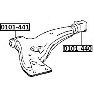 Сайлентблок ASVA 0101-440 фото