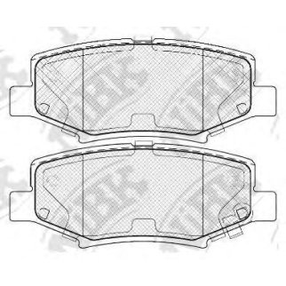 Колодки тормозные задние к-кт NiBK PN0497 фото