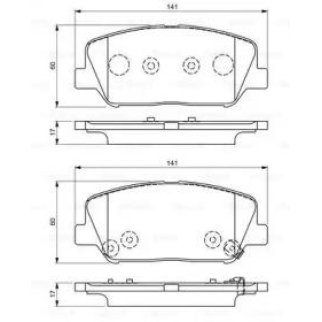 Колодки тормозные передние к-кт BOSCH 0 986 495 337 фото