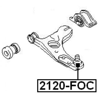 Опора шаровая FEBEST 2120-FOC фото 2