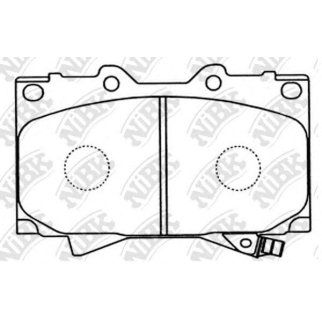Колодки тормозные передние к-кт NiBK PN1411 фото