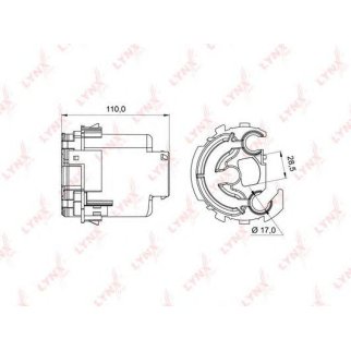 Фильтр топливный LYNXauto LF994M фото
