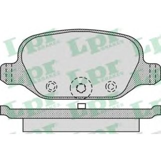Колодки тормозные задние дисковые к-кт Lpr 05P872 фото