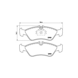 Колодки тормозные задние к-кт brembo P 50 082 фото