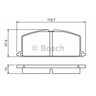Колодки тормозные передние к-кт BOSCH 0 986 468 701 фото