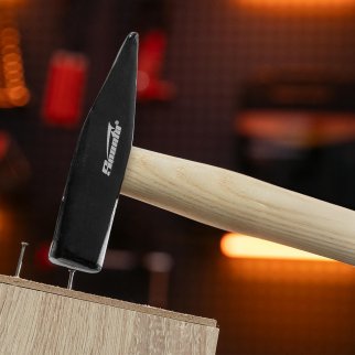 Молоток слесарный, 300 г, квадратный боек, деревянная рукоятка SPARTA 102065 фото 6