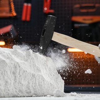 Молоток слесарный, 300 г, квадратный боек, деревянная рукоятка SPARTA 102065 фото 1