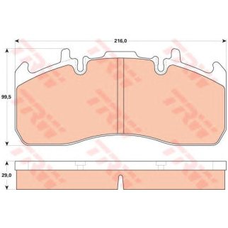Колодки тормозные передние к-кт TRW GDB5102 фото