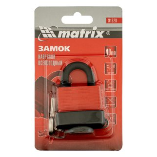 Замок навесной всепогодный 40мм MATRIX фото 8 Замок навесной всепогодный 40мм MATRIX фото 8