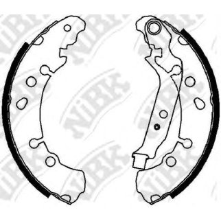 Колодки барабанные к-кт NiBK FN0622 фото