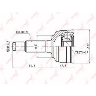ШРУС наружный перед прав/лев фото