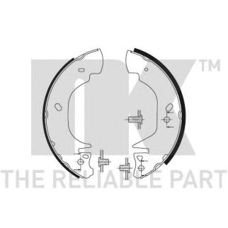 Колодки тормозные барабанные,задние (254x52mm) / FORD Transit 80-120 91~00 фото