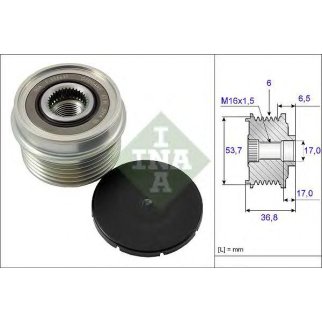 Шкив генератора INA 535 0074 10 фото