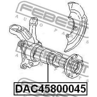 Подшипник ступицы FEBEST DAC45800045 фото