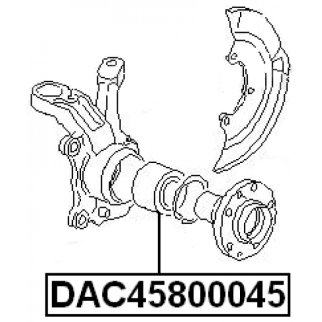 Подшипник ступицы FEBEST DAC45800045 фото 2
