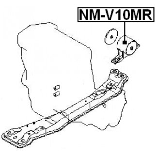 Опора двигателя задняя FEBEST NMV10MR фото 2
