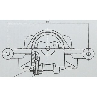 Суппорт тормозной передний TRIALLI CF 084713 фото 4