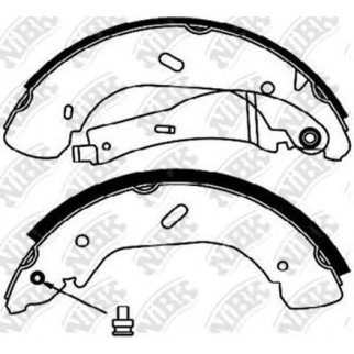 Колодки барабанные к-кт NiBK FN0574 фото