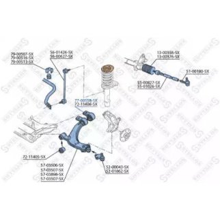 77-00158-SX_сайлентблок рычага зад.! Citroen Xsara Picasso 1.6-2.0HDi 99> фото