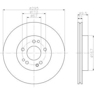Диск тормозной передний вентилируемый TEXTAR 92057300 фото
