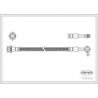 Шланг тормозной CORTECO 19033029 фото